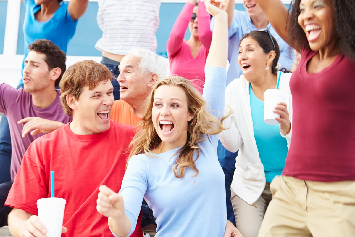 Celebrating At Sports Event