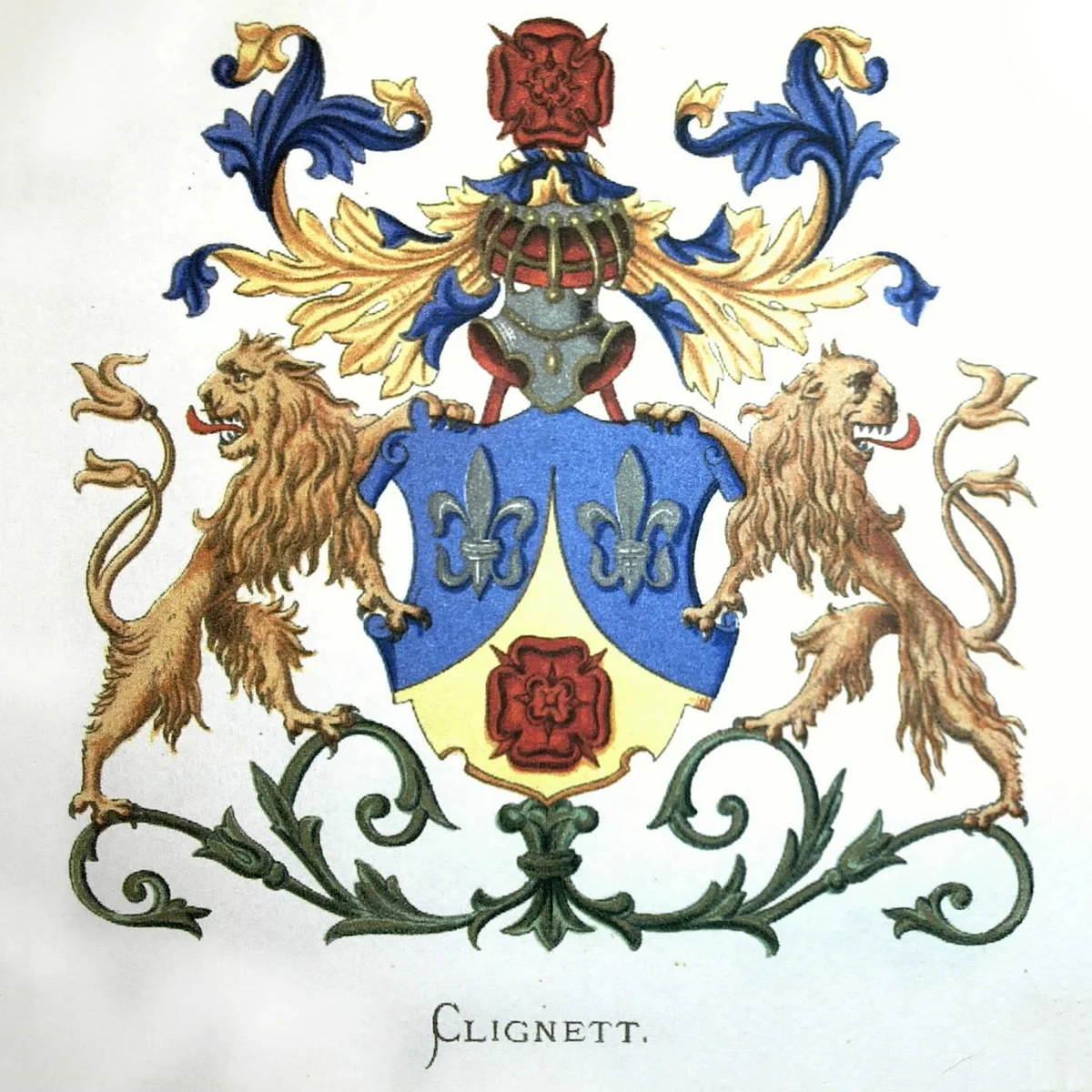 Clignett family crest