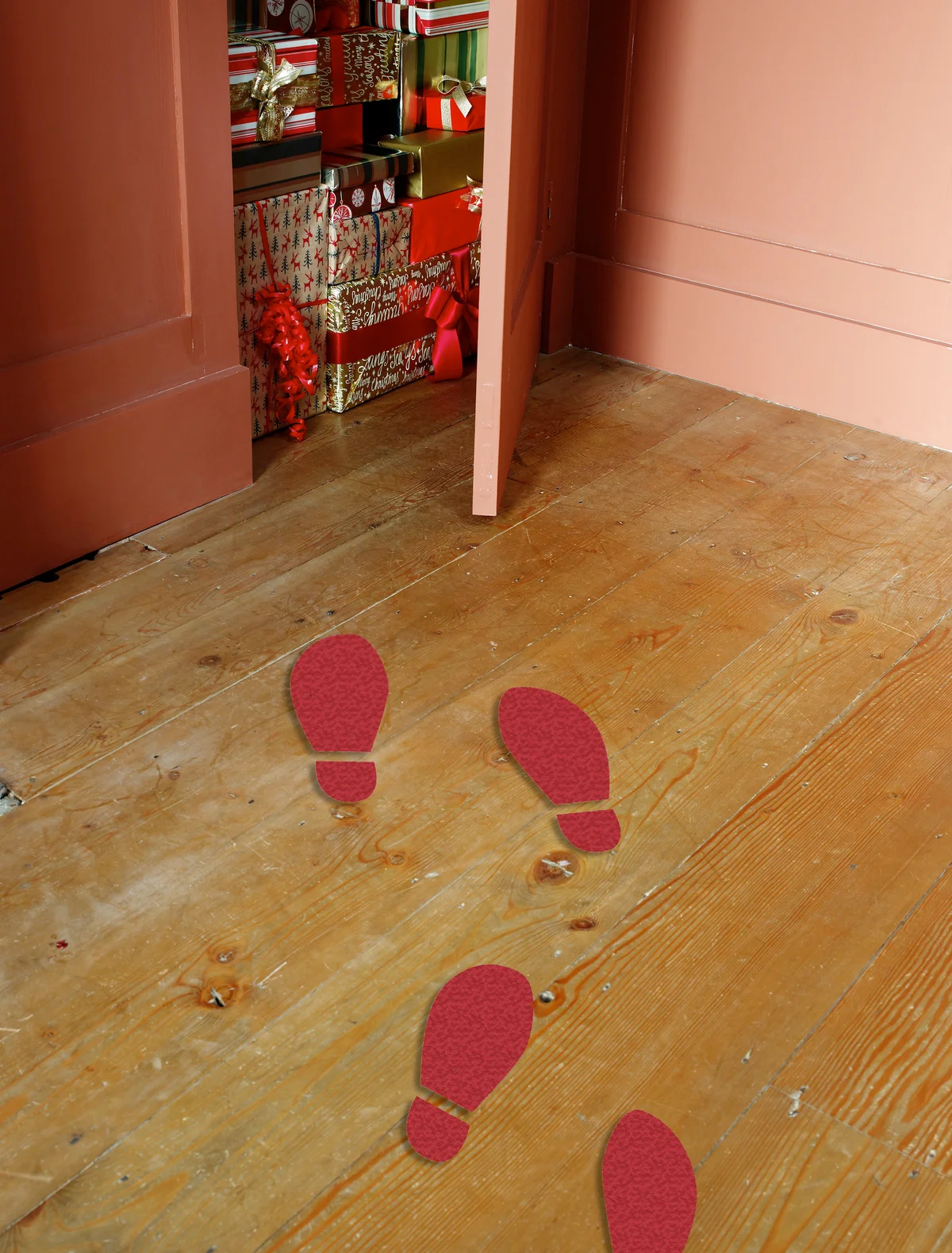 Santa's footprints