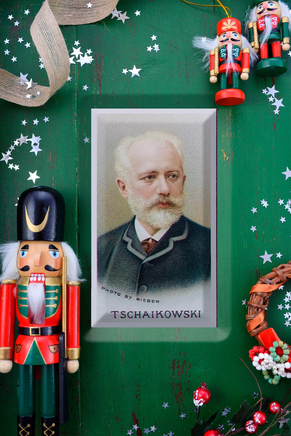 Nutcracker frame with Tchaikovsky