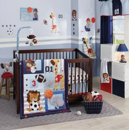 Lambs and Ivy Future All-Star 4 Piece Bedding Set