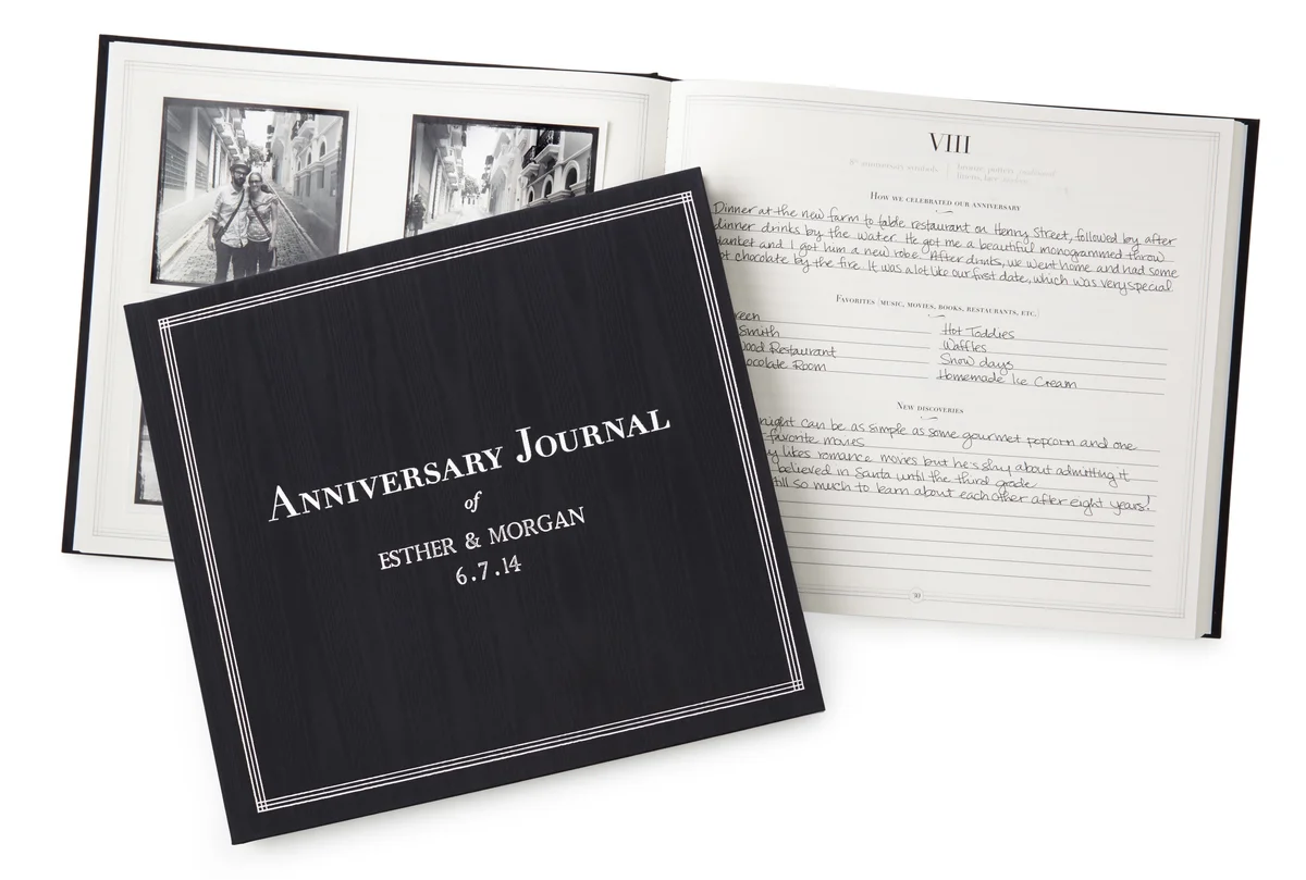 personalized anniversary journal by Uncommon Goods