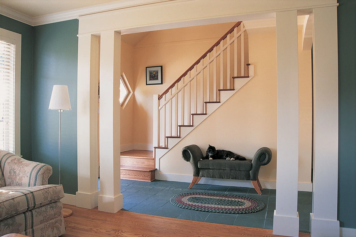 Blue Den and Hazelnut Staircase