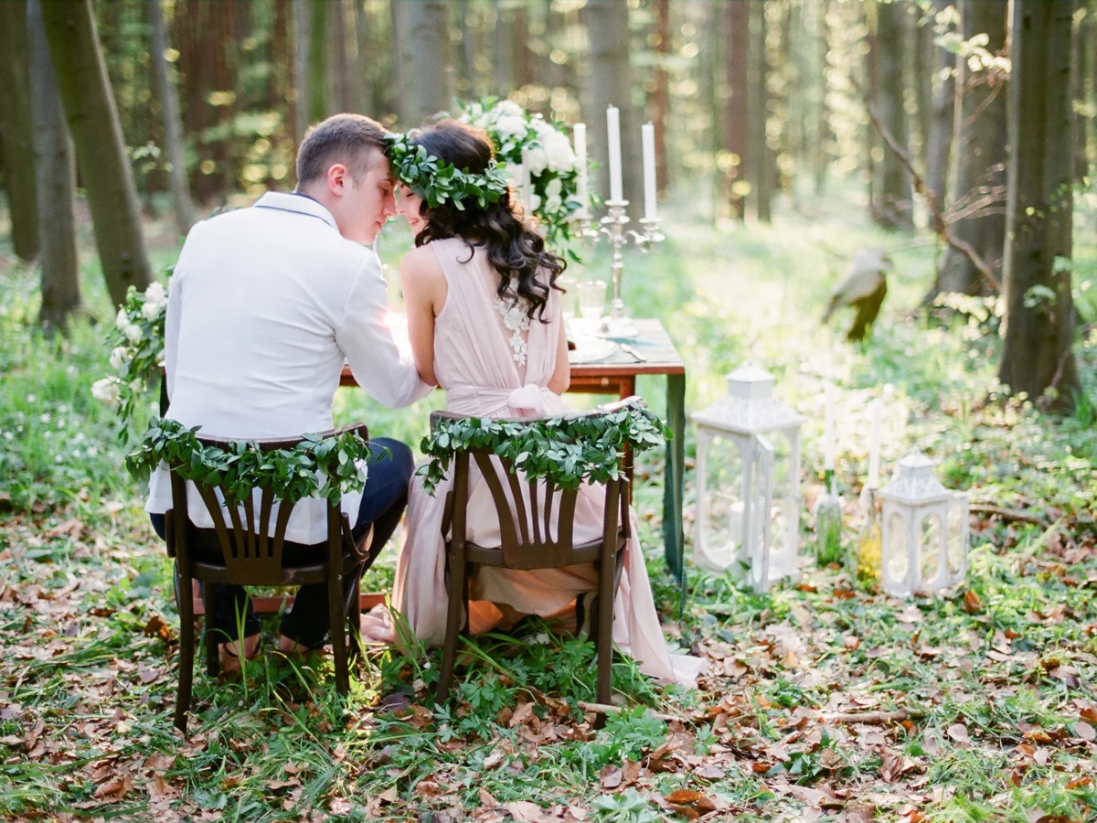 Groom and bride