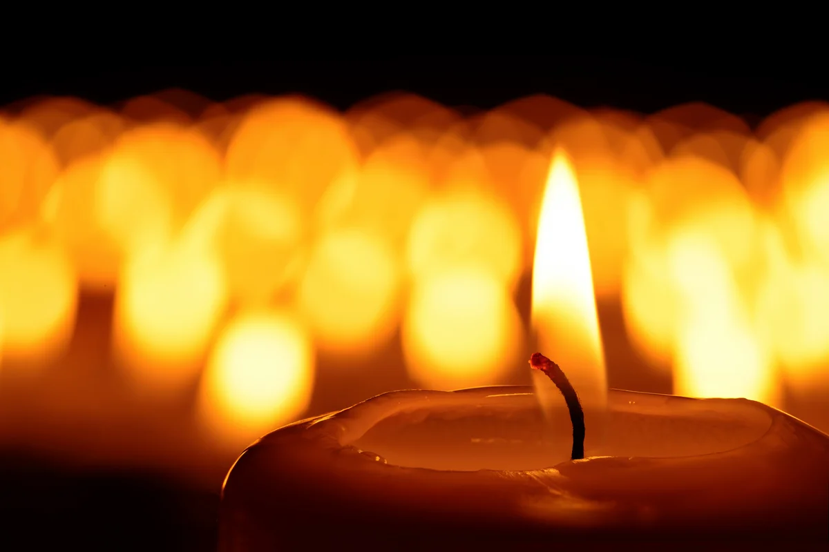 Burning candles