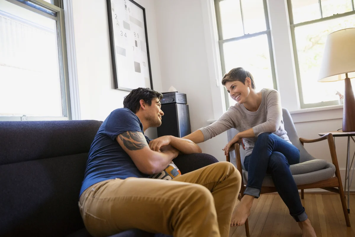 Couple talking