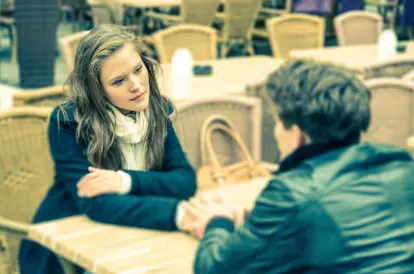 Couple in conversation