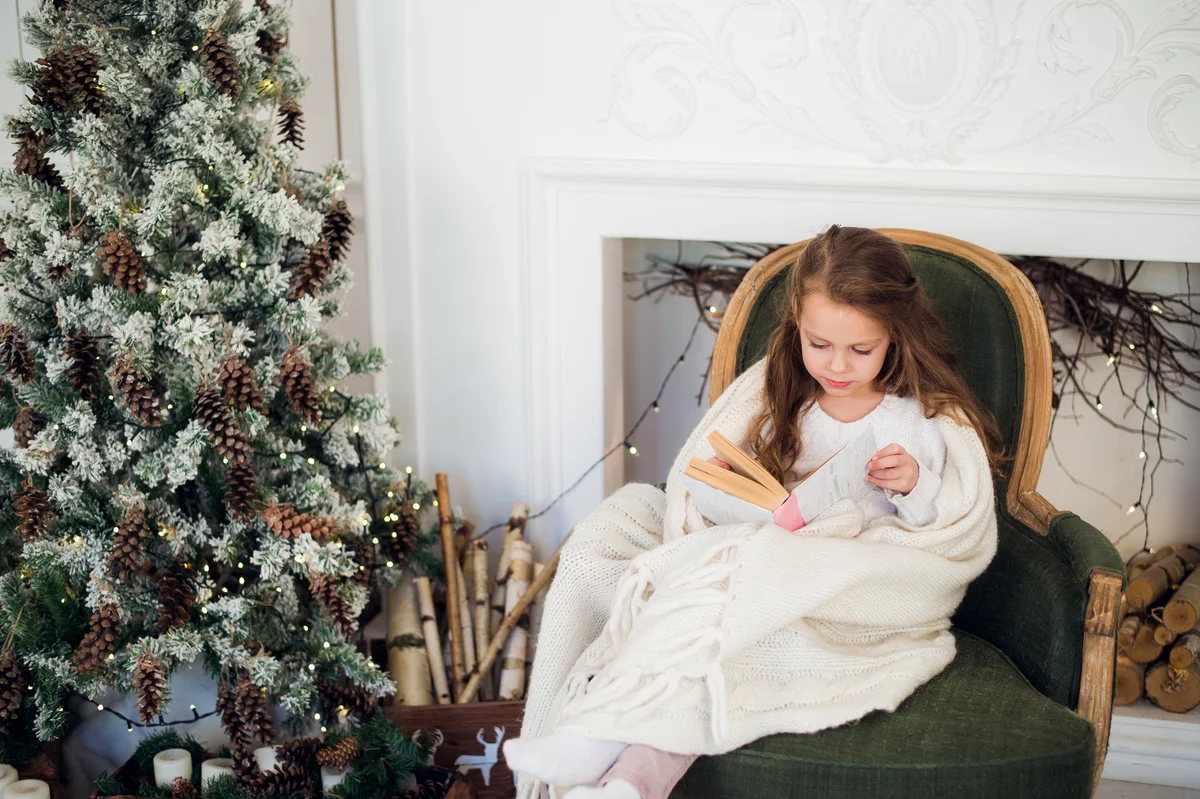 Girl reading book