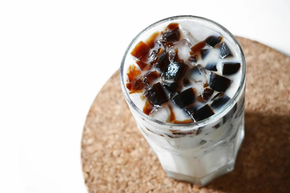 Coffee Jelly with milk