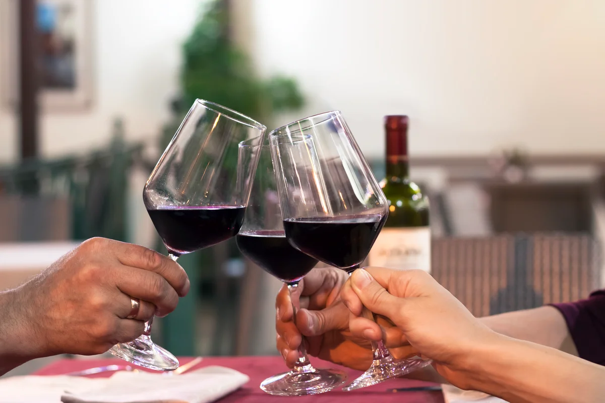 Glasses of wine