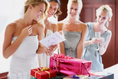 Bride and bridesmaids