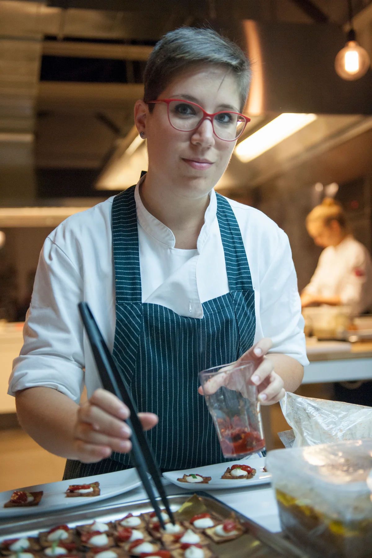 chef preparing appetizers