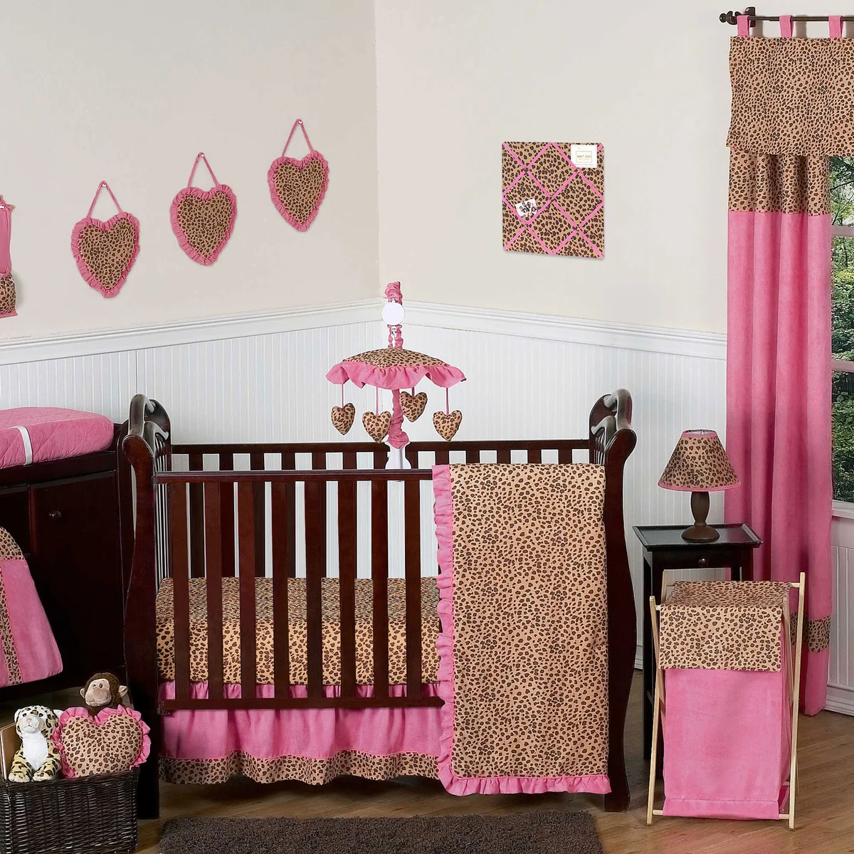 Sweet Jojo Designs Cheetah Girl Crib Bedding Collection