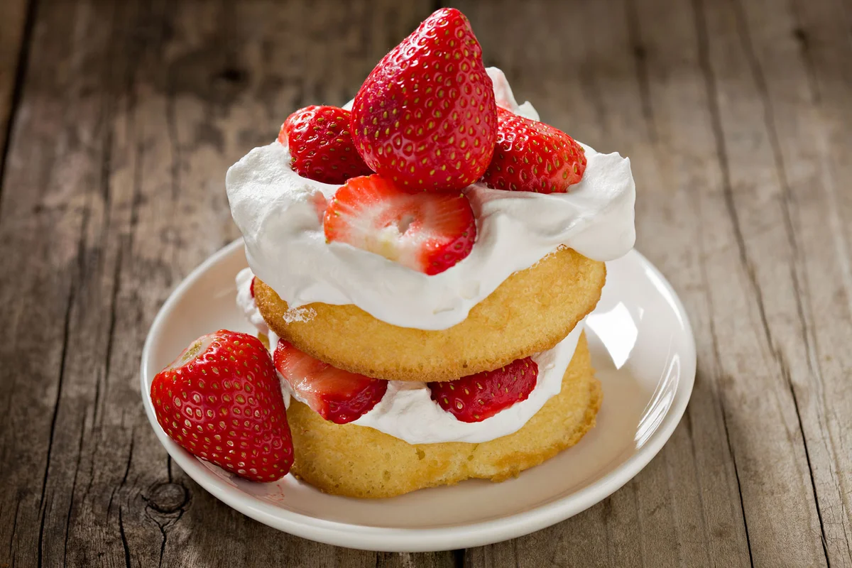 Authentic strawberry shortcake