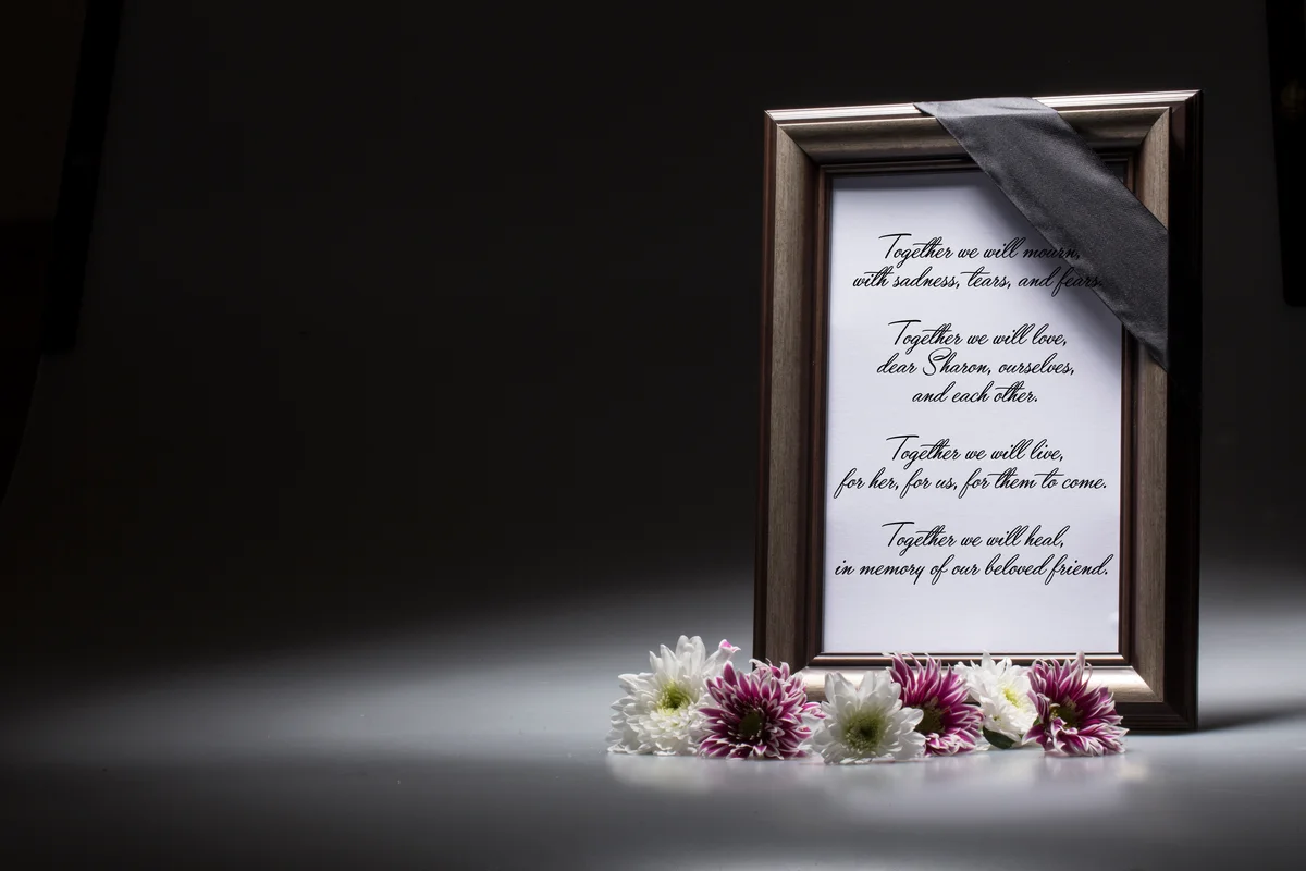 Poem in frame