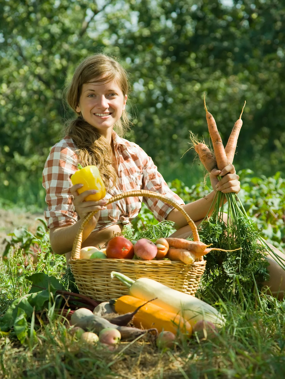 working on a farm