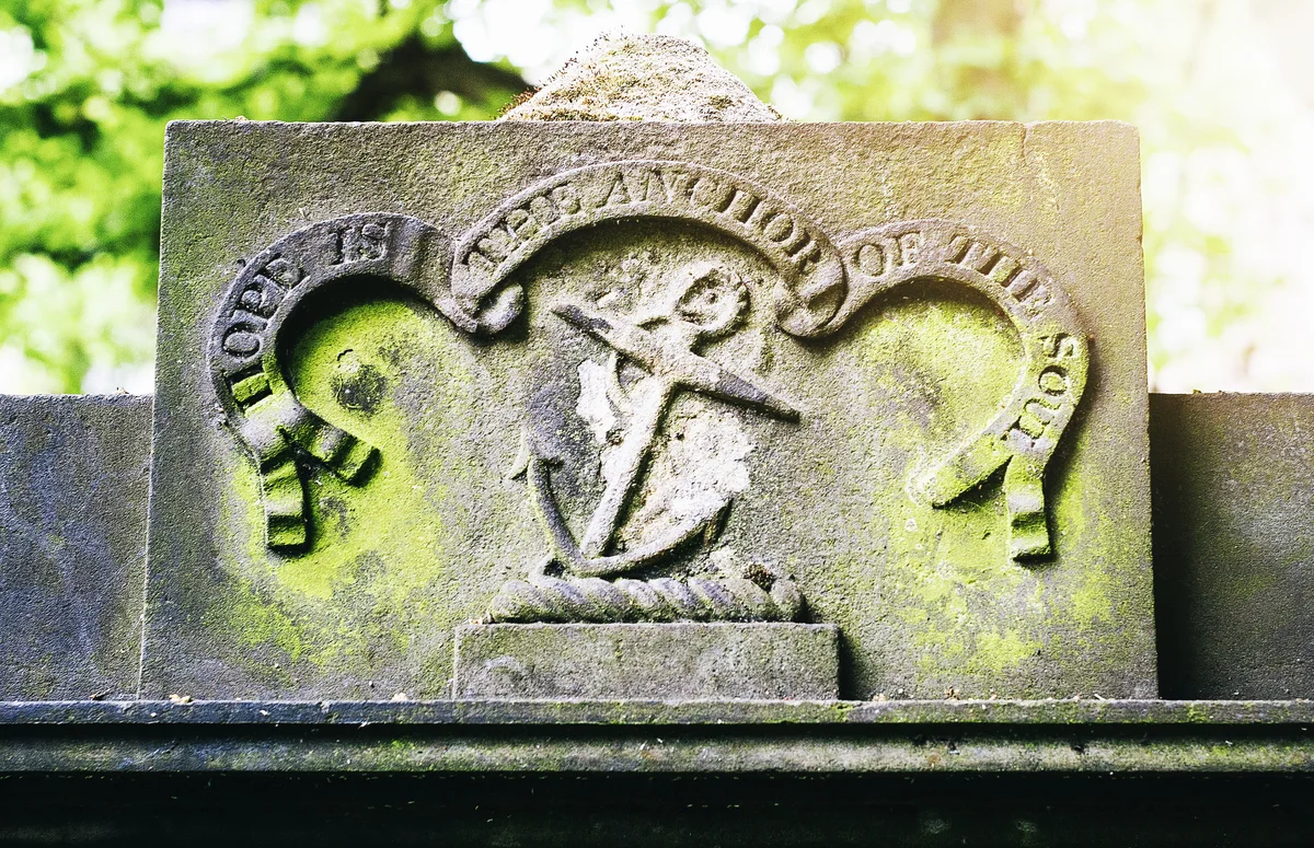 anchor headstone