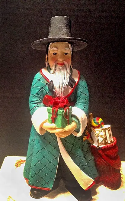 Korean Santa Ornament