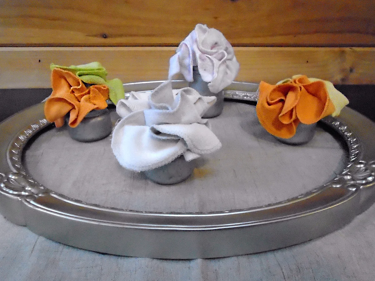 Washcloth centerpiece
