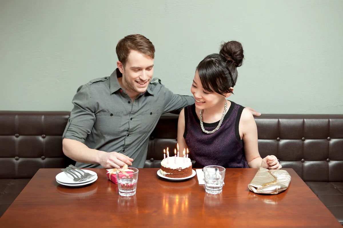 couple celebrating birthday