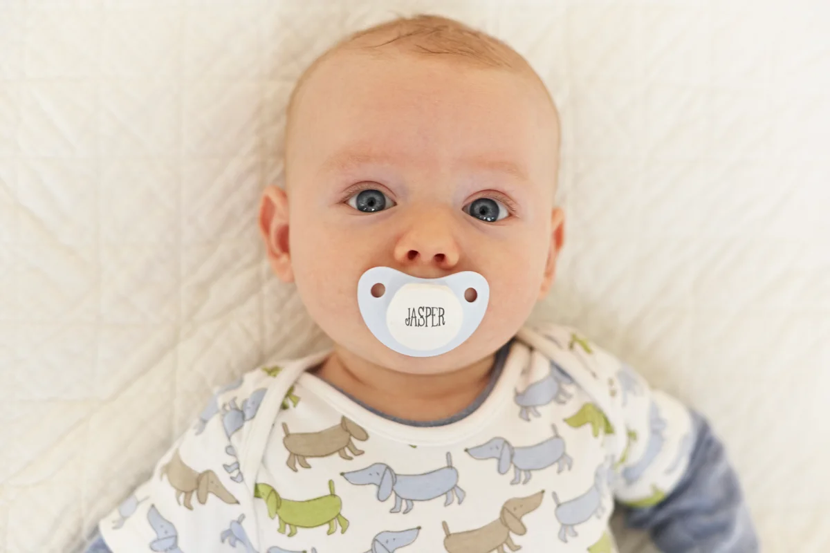 baby with pacifier
