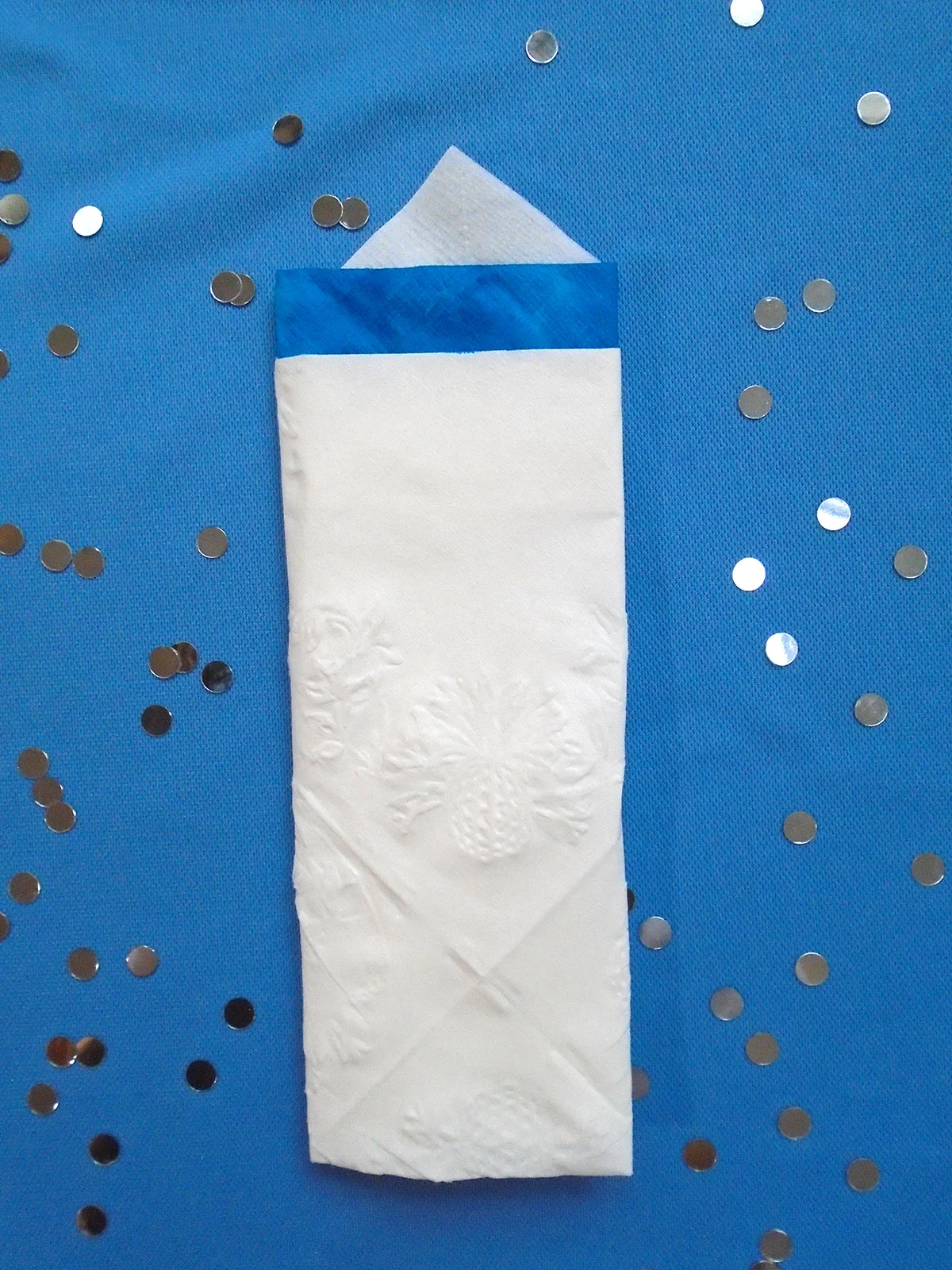 Finished Bottle Napkin Fold
