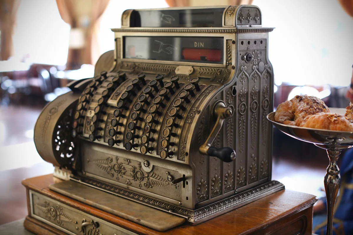 Antique cash register