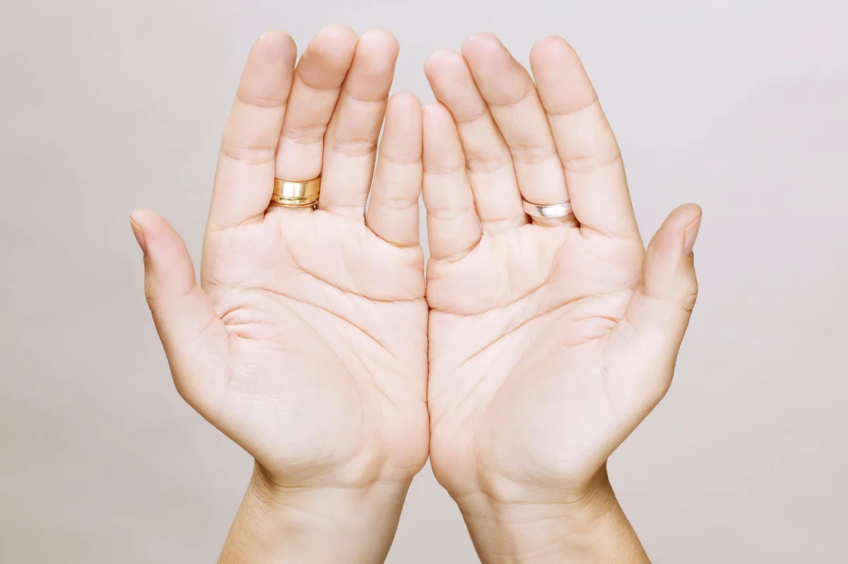 Palm of a woman's hands