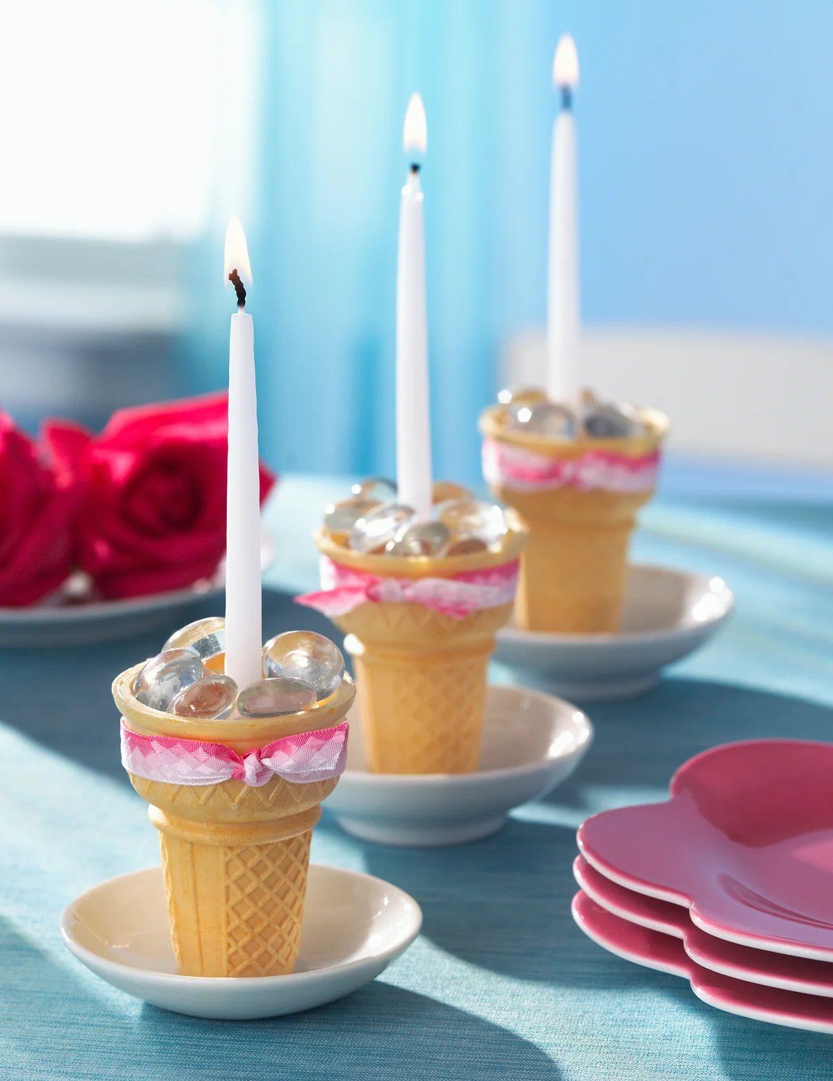 ice cream cone candles