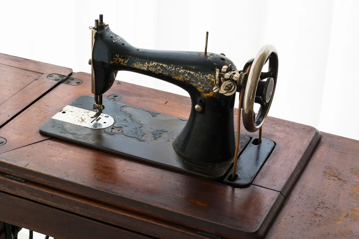 old treadle sewing machine