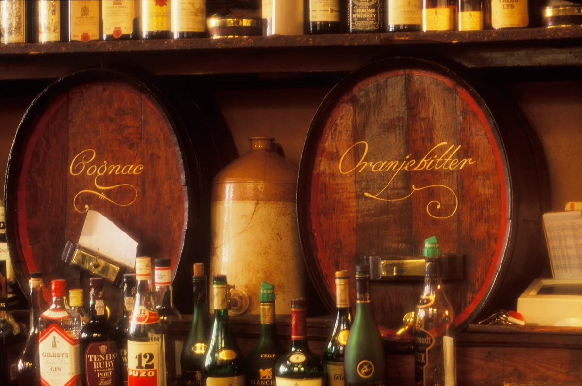 Assorted bottles of liquor