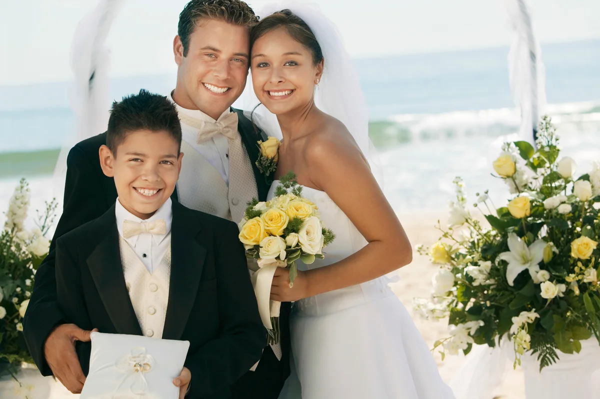 Ring bearer at wedding