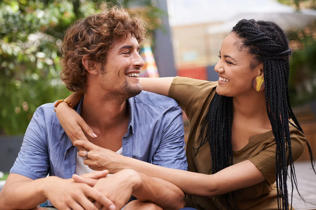 young couple on a date