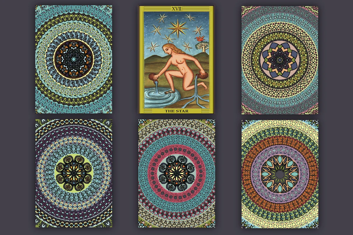 Star Tarot Card face up