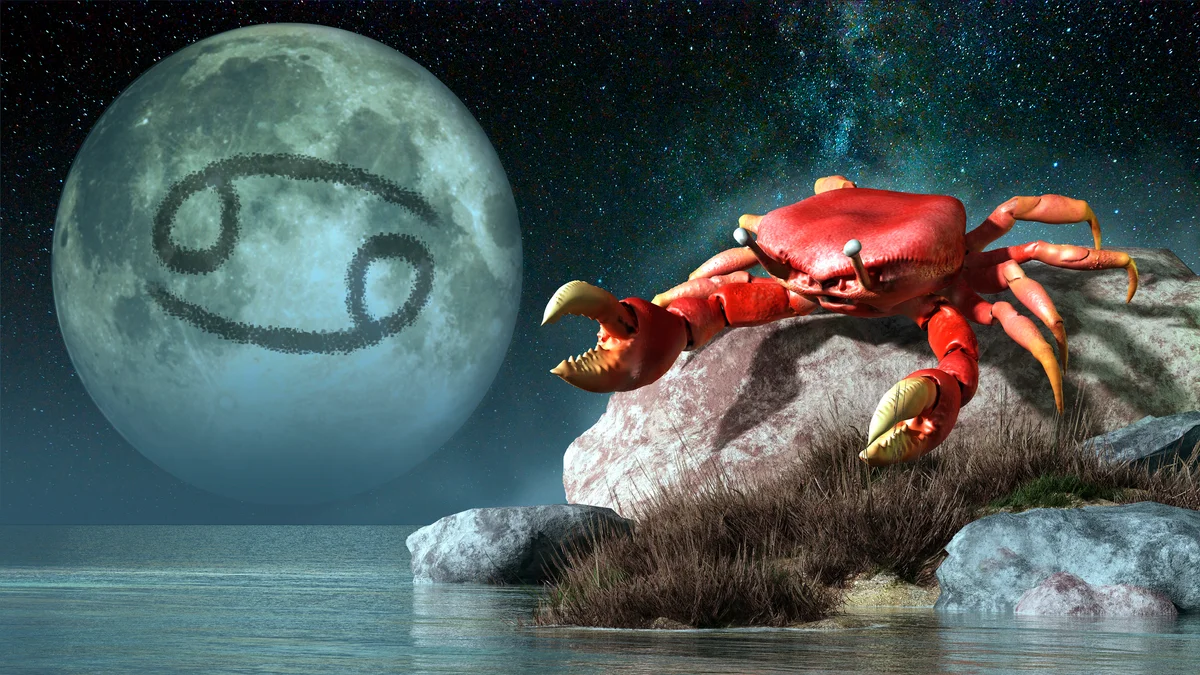 Cancer symbol is the crab