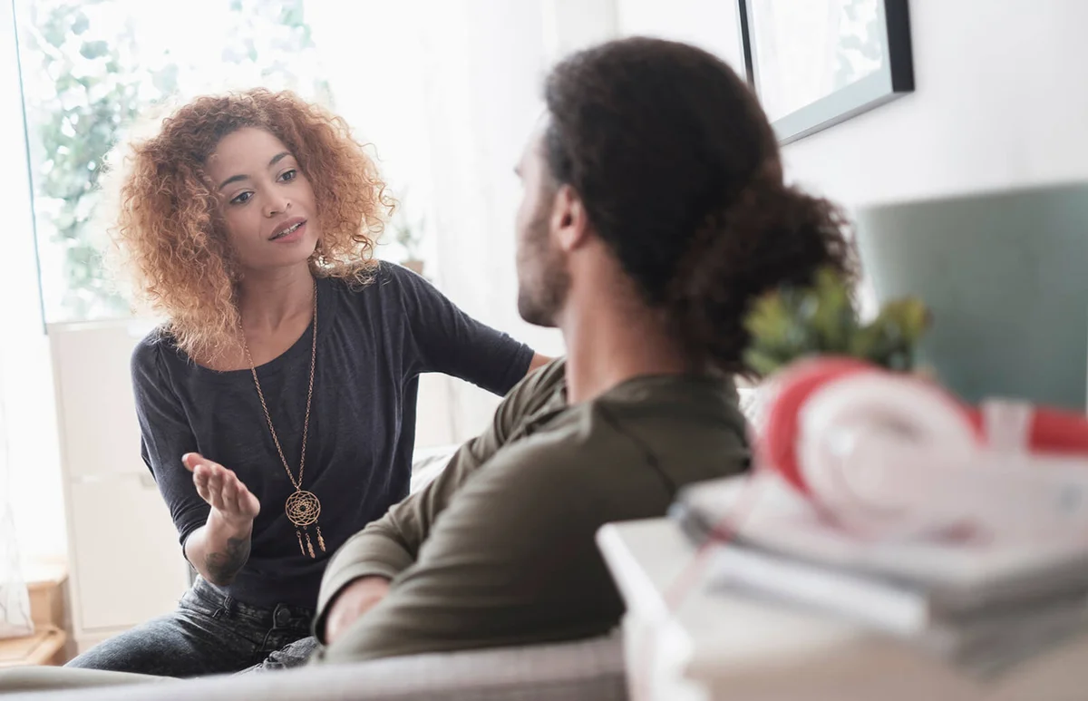 Young couple arguing