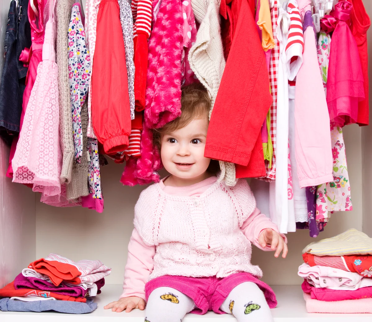 Baby girl and her clothes