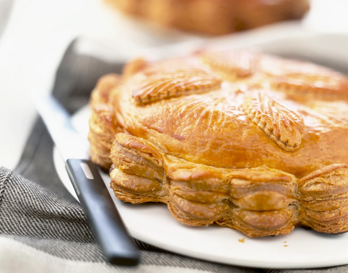 Galette des Rois almond flaky pastry cake