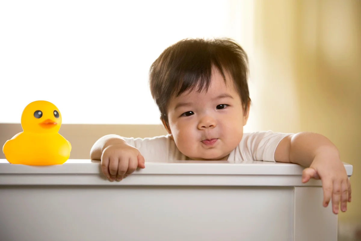 Cute toddler with modern look