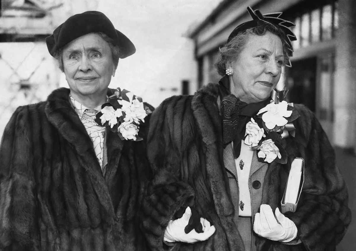 Helen Keller and Polly Thomson 1960