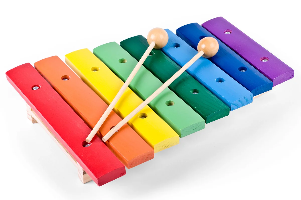 Toy wood xylophone