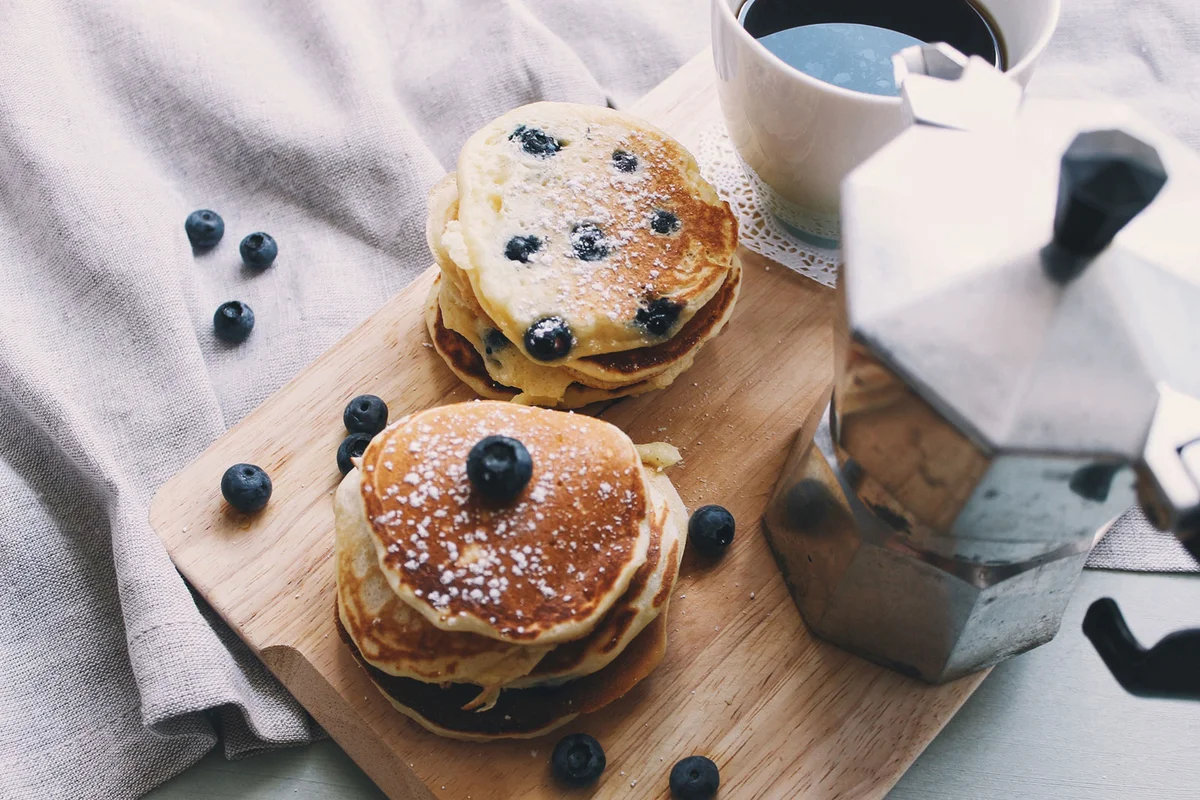 Blueberry pancakes