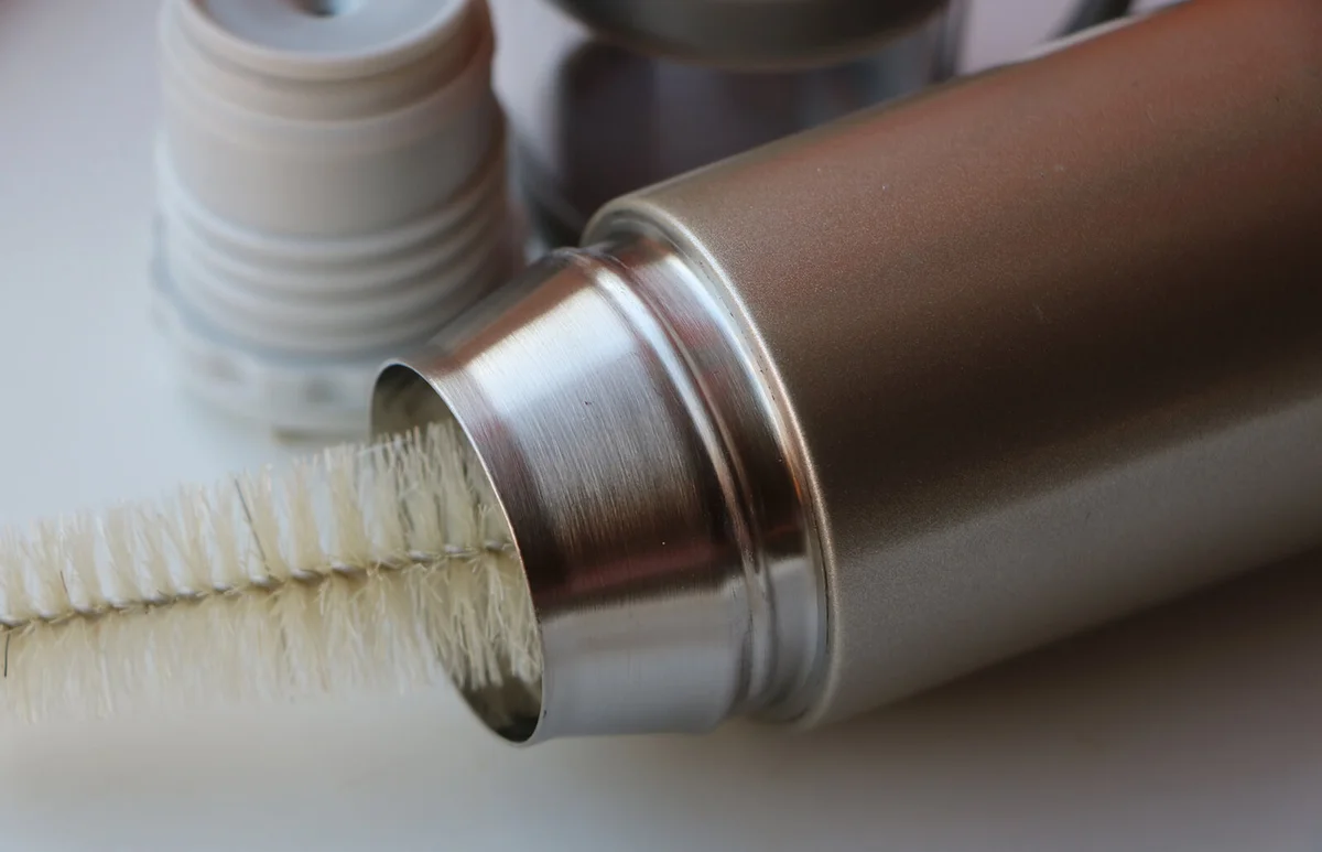 Thermos and brushes