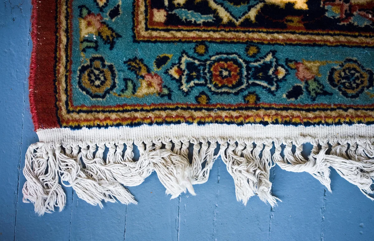 corner of an oriental rug
