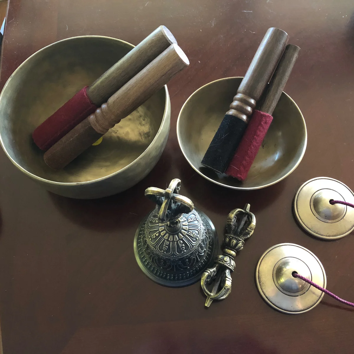 Tibetan sound healing instruments