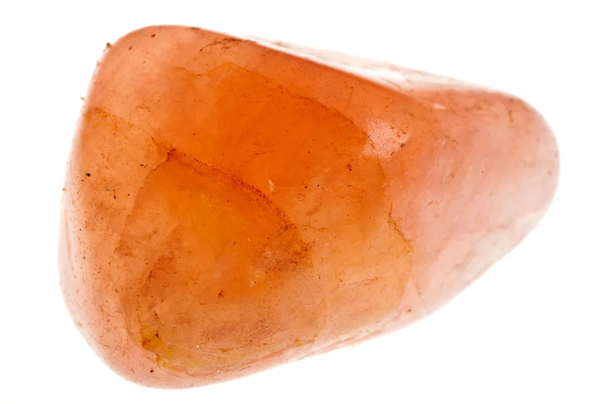Carnelian in orange color