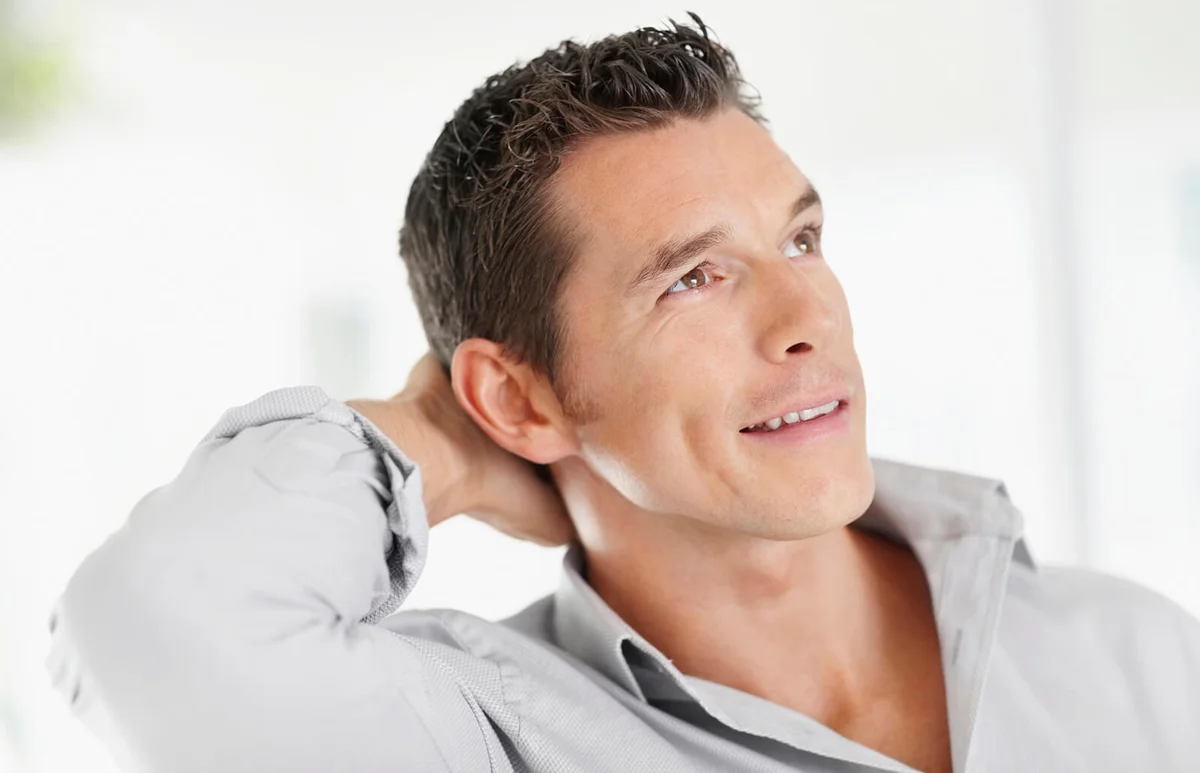 good-looking mid adult man