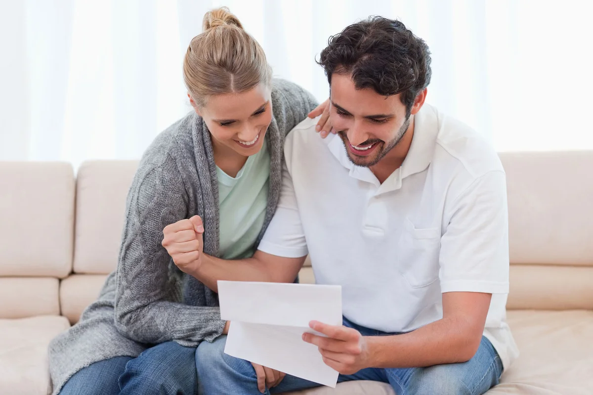 Man reading poem from wife