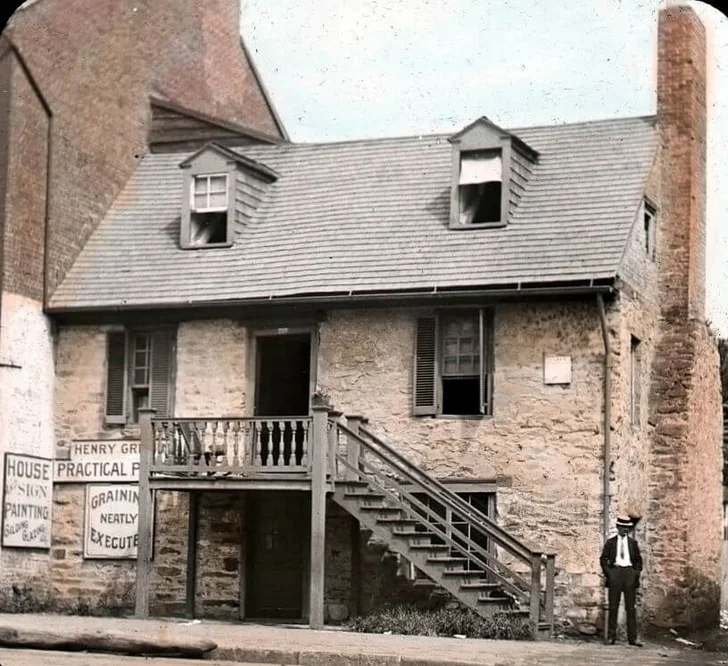 The Old Stone House located at 3051 M Street, NW in the Georgetown neighborhood of Washington