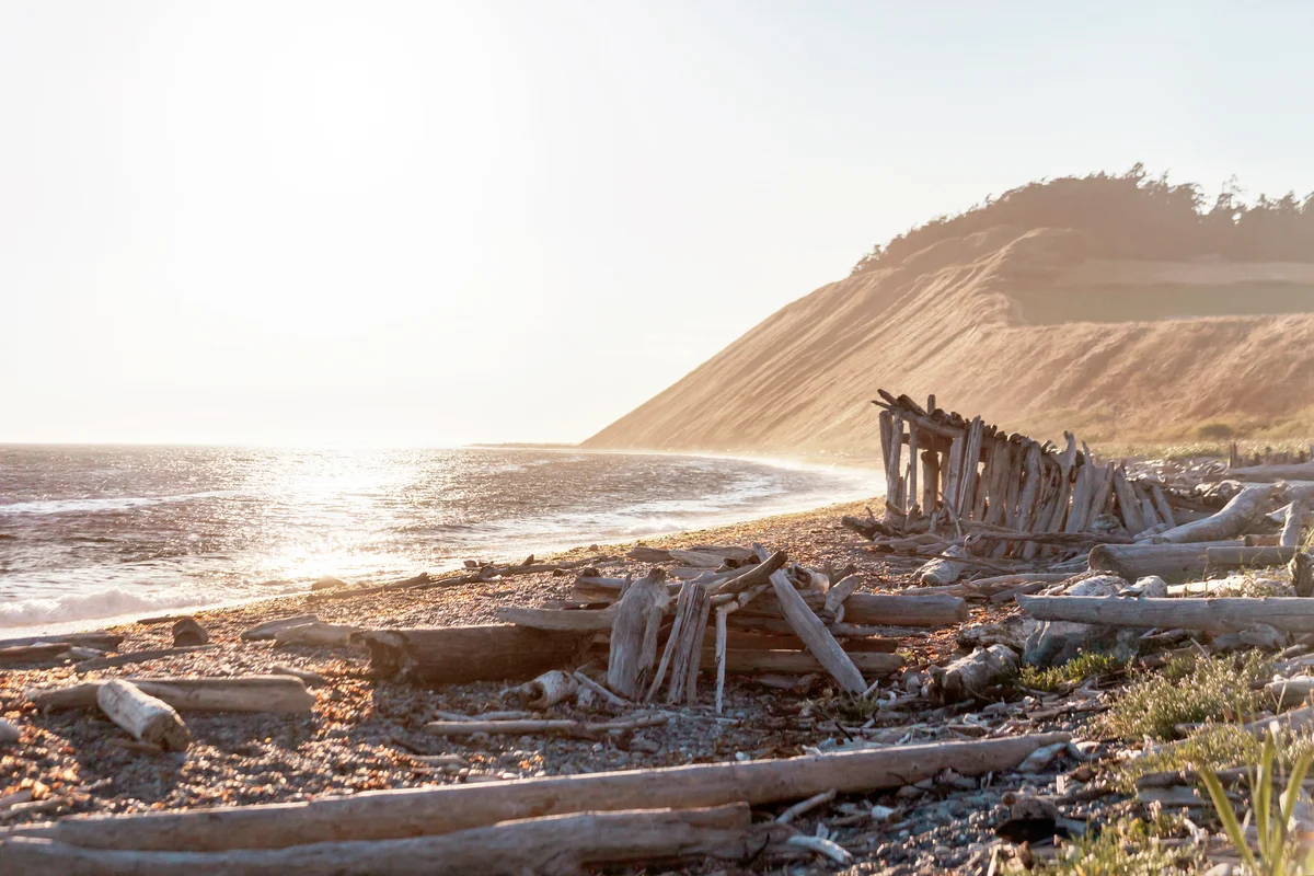 Ebey's Landing at sunset